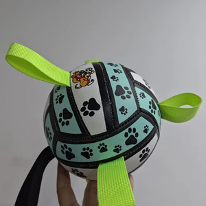 Juguetes para Perros, Pelotas para Perros, Pelota de Fútbol Mundial para Perros con Correas, Pelota de Pastoreo, Pelotas Duraderas para Mascotas Pequeñas y Medianas - Product Image 5