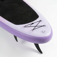Trendiges Lavendel-Aufblasbares Allround-SUP-Board aus PVC-Material mit Ästhetischem Design für Yoga Unisex Paddleboard OEM-Service