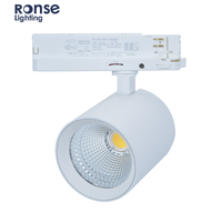 Ronse Premium CCT Sistema de luz de pista LED sintonizable 3000K 3500K 4000K Accesorio de techo de aluminio moderno para tiendas de ropa Centros comerciales COB