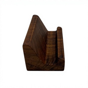 AZ ENTERPRISES Wooden Card Holder Slot Design Natural Wood Color Customized Business Card Case for Promotional Activities Back - Product Image 6