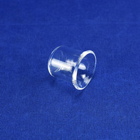 Crucible en quartz fondu naturel haute pureté HaiChuan Jiangsu avec rebord évasé, résistant à la chaleur, transparent, pour analyse chimique en laboratoire