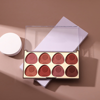 Palette de maquillage pour le visage en poudre haute pigmentation, blush imperméable personnalisé, blush en marque privée