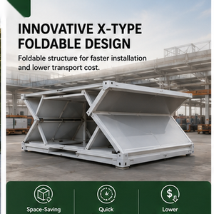 Casa Contenedor Modular Plegable Tipo X, Diseño Moderno Rectangular, Unidad de Vivienda Prefabricada, Directo de Fábrica, Soporte OEM ODM - Product Image 4