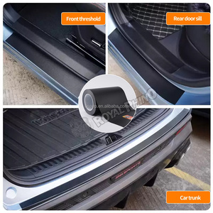 Película protectora de <span class=keywords><strong>coche</strong></span> negra mate, pegatina de piel de rinoceronte impermeable antiarañazos para paneles de alféizar de <span class=keywords><strong>puerta</strong></span> de <span class=keywords><strong>coche</strong></span>, <span class=keywords><strong>Protector</strong></span> <span class=keywords><strong>Interior</strong></span> de umbral - Product Image 6