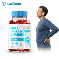 Gomitas Suplementarias para Mejorar el Rendimiento Masculino 6 en 1, Potenciador de Energía y Resistencia para Hombres, con Horny Goat Weed, Tribulus y Maca