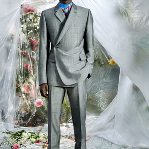 Costume léger décontracté en polyester pour <span class=keywords><strong>homme</strong></span>, coupe ajustée, tenue hybride formelle et décontractée, respirant, pour le quotidien, costume de marié élégant - Product Image 1
