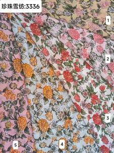 قماش جورجيت شيفون بالجملة مع حرير معدني للنساء - Product Image 4