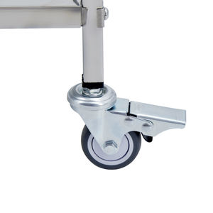 3 परत भारी शुल्क छोटे प्रकार स्टेनलेस स्टील डाइनिंग ट्रॉली गाड़ी - Product Image 6