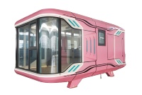 Chambres d'hôtel préfabriquées Glamping Pod Cabin Etong House Portable Préfabriqué Petite Maison Cabane Capsules Logées