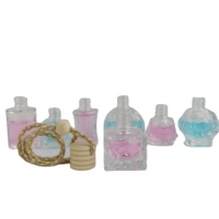 Diffuseur d'huiles essentielles pour voiture en verre cristal avec couvercle en bois et impression sérigraphique pour parfums