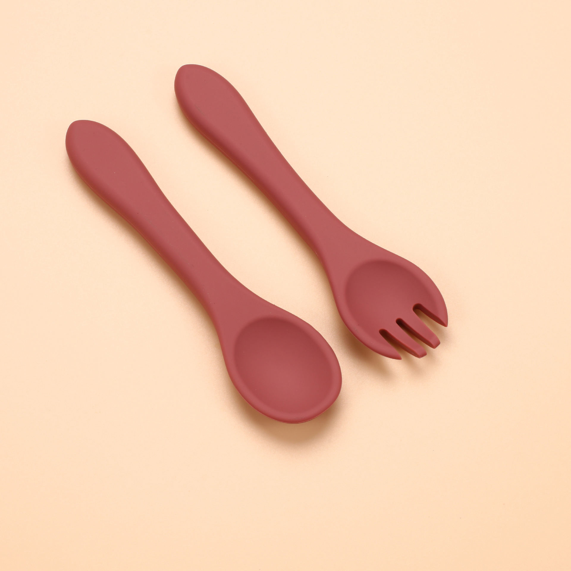 Red long spoon