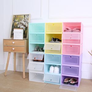 Boîte à chaussures en <span class=keywords><strong>acrylique</strong></span> transparent personnalisée, vente en gros, tiroir magnétique pour animaux de compagnie, rangement transparent pour baskets empilables - Product Image 1