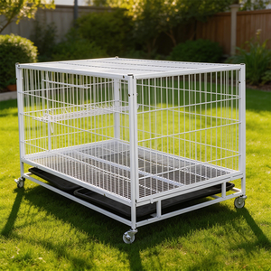 Multi-compartment <strong>Breeding</strong> <strong>Cage</strong> with Detachable Tray and Lockable Door, Suitable <strong>for</strong> <strong>Animal</strong> Shelters and Pets - Product Image 2