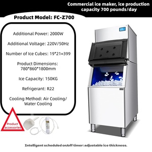 Réfrigérateur-congélateur à double porte avec distributeur de glace et d'eau pour la maison - Product Image 2