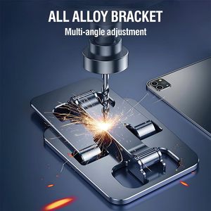 MINI Cell Phone Accessories Aluminum Adjustable Foldable <b>Tablet</b> PC Mobile Phone <b>Stand</b> Holder <b>for</b> Office Desk - Product Image 4