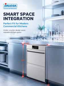 Lave-vaisselle commercial compact sous comptoir, entièrement automatique et économe en énergie, modèle DOA-D1, le plus vendu - Product Image 2