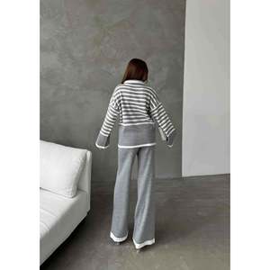Turtleneck <b>Knit</b> <b>Set</b> 1507 - Grey - Product Image 4