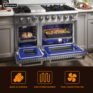 8-burner phạm vi khí tích hợp với lò nướng thân thiện với môi trường và tiết kiệm năng lượng được xây dựng trong phạm vi khí lò - Product Image 2