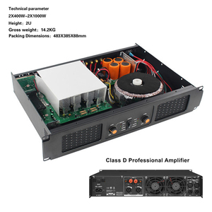 Amplificatore di Potenza <span class=keywords><strong>Classe</strong></span> H in Alluminio 300W a 2 Canali, Scheda Amplificatore Professionale ad Alta Potenza per Grandi KTV - Product Image 3