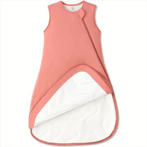 Sac de couchage d'été en bambou anti-chocs 50% bambou + 50% coton pour bébé, fermeture éclair, sans manches, pour l'exportation - Product Image 4