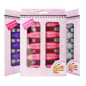 Clips professionnels réutilisables en plastique et silicone (lot de 10) pour le retrait du vernis à ongles en gel – Usage en salon - Product Image 4