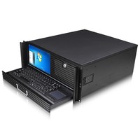 Châssis de serveur Rackmount 2 bays hot swap 4U industriel pc atx computer server cases avec écran HD