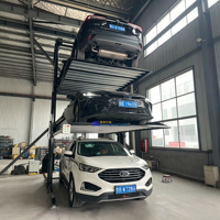 Système de stationnement de voitures à deux poteaux et triple empilage haute capacité avec certification CE