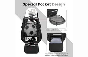 Free sample Large Capacity <b>Outdoor</b> Custom Skateboard <b>Bag</b> Laptop Longboard Backpack with USB Charging Port for <b>Sports</b> Travel - Product Image 3