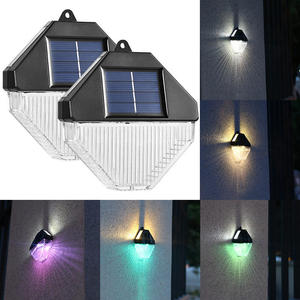 Nouvelle applique murale solaire LED d'extérieur avec certification BSCI IP65 étanche pour l'éclairage nocturne des paysages, cours et patios - Product Image 4