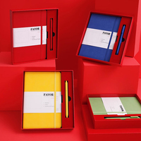 Coffret Cadeaux d'Entreprise Personnalisable avec Carnet de Notes, Agenda et Stylo en Cuir PU à Couverture Rigide (Tailles A6, A5, B5) pour Promotion Commerciale