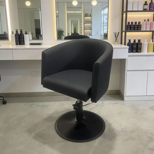 Chaise de <span class=keywords><strong>salon</strong></span> ronde en vente chaude, chaise de barbier à levage hydraulique bon marché, vente en gros, matériau en cuir synthétique - Product Image 1