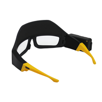 Lunettes LED rechargeables avec capteur de mouvement, projecteur COB à lumière rouge, phare USB-C orientable à 90 degrés, mains libres pour le camping, IP44, réglable