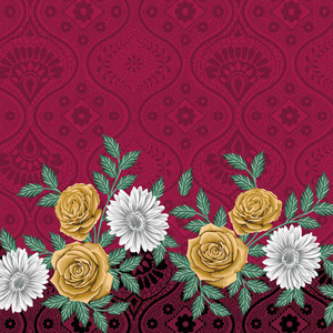 100% <span class=keywords><strong>Polyester</strong></span> Phổ Biến Mới <span class=keywords><strong>Crepe</strong></span> Loạt In Vải - Product Image 2