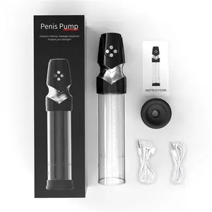 4 Suction Electronic Automatic Penis Vacuum Pump for Stronger Bigger Erections, Male Enhancement Penis Growth Pump Sex Toys