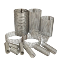 Silinder Filter Jaring Baja Tahan Karat Industri, Saringan Pengganti untuk Penyaring Pipa Tipe Y