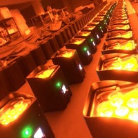 Projecteurs PAR de scène portables à LED 4/6, alimentés par batterie, RGBWAUV six-en-un, avec télécommande sans fil/DMX/Wi-Fi et changement de couleur