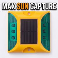 Marqueur routier solaire robuste pour commande en gros, étanche IP68, LED clignotante double face pour routes urbaines