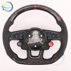 <span class=keywords><strong>Volant</strong></span> de direction en fibre de carbone forgé chauffant et vibrant pour <span class=keywords><strong>Audi</strong></span> <span class=keywords><strong>A3</strong></span> A4 A4L S4 RS4 A5 S5 RS5 A6L A7 Q2L Q3 Q5 Q5L Q7 - Product Image 4