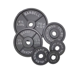 بيع بالجملة معدات رياضية لوحات وزن من الحديد الزهر لوحة وزن الحديد لرفع الأثقال - Product Image 3