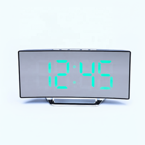 <b>Smart</b> Led Digital Alarm <b>Clock</b> With Backlight Usb Charging Rectangle Shape Bedroom <b>Table</b> <b>Clock</b> Mirror Display Home Decor - Product Image 1