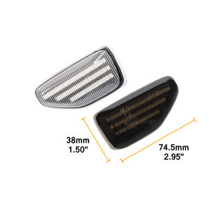 Specchietto laterale a tre file con luci di posizione laterali a LED dinamiche per <span class=keywords><strong>Dacia</strong></span> <span class=keywords><strong>Sandero</strong></span> Stepway Duster <span class=keywords><strong>Logan</strong></span> <span class=keywords><strong>MCV</strong></span> II 12-22 lampada di direzione - Product Image 6