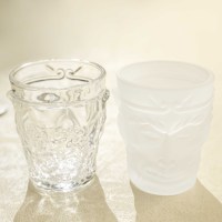 Zwart Mythe Wukong Model Geëtst Aziatisch Zen Stijl Glazen Waterglas Transparant Mat voor Thee Koffie en Whisky Bier
