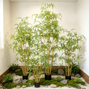 Set di Cespugli di Bambù Artificiali Premium con Più Steli, Vegetazione Artificiale per Design d'Interni e Spazi Commerciali - Product Image 2