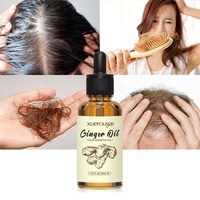 Sérum de massage capillaire OEM ODM aux ingrédients naturels, huiles essentielles nourrissantes pour la réparation et la prévention de la chute des cheveux, huile de croissance au gingembre
