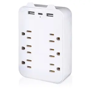 New American wall socket PSU extender 2USB1TypeC one-to-three multifunctional Wall conversion socket