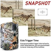 Caméra de chasse Olymbros Trail Game Deer, sans flash, 16MP, 1080P, vision nocturne, caméra de sécurité extérieure, détection de mouvement, surveillance activée par le mouvement