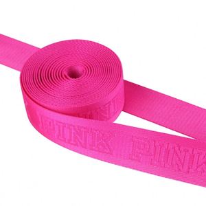 Wholesale Custom Polyester Nylon Jacquard Pattern <b>Webbing</b> Strap Tape With Your Logo - Product Image 1