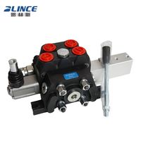 Vanne de commande directionnelle à haut débit de 26,5 GPM, vanne de commande hydraulique pour grue, vanne de commande hydraulique à joystick avec télécommande électrique