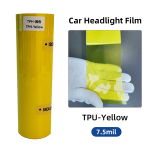 Película Protectora para Faros de Coche, Material TPH Coreano de 7.5mil, Tinte Amarillo para Faros Delanteros y Traseros, Personalización Automotriz, Precio Económico - Product Image 3