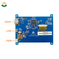 4.3 İnç HDMI-LCD Dokunmatik Ekran Modülü 800*480 Renk Raspberry Pi 4 3 2 Zero W Windows LCD Ekran için